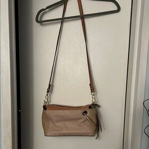 Vince Camuto Tan 2 in1 Handbag Shoulder/Crossbody Leather NWT